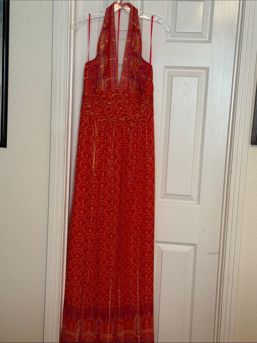 Radiant Kay Unger halter formal gown
